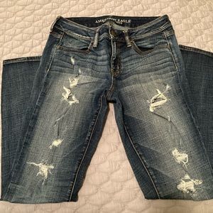 AEO Ripped Jeggings Size 8